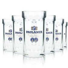 6 bicchieri birra Paulaner 0,4