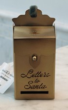 ORNAMENTO CASSETTA POSTALE OTTONE cuore e mano albero di Natale bersaglio MAGNOLIA LETTERA BABBO NATALE