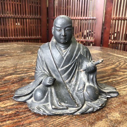 Y3372 statue nichiren - statue,