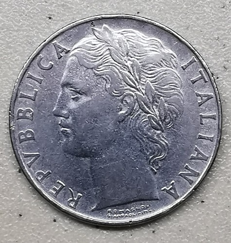 Moneta 100 lire del - del, 1957