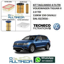 KIT TAGLIANDO 4 FILTRI TECNECO