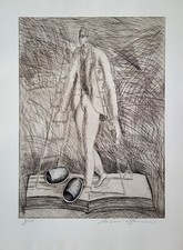 "Figure bendate 1" acquaforte