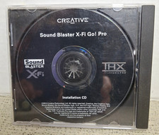 Creative SOUND BLASTER X-Fi Go! Pro Software & Driver Installare CD Disk 2013