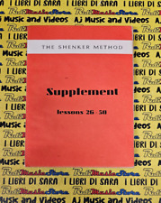 Book libro SUPPLEMENT lessons 26-50 THE SHENKER METHOD 1969 INGLESE (L7)