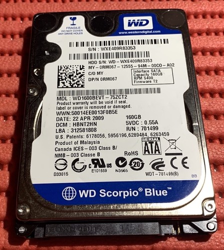 160gb sata hard disk - wd,