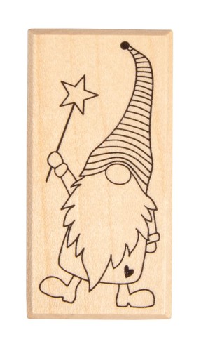 Rayher timbro legno gnomo - timbro,