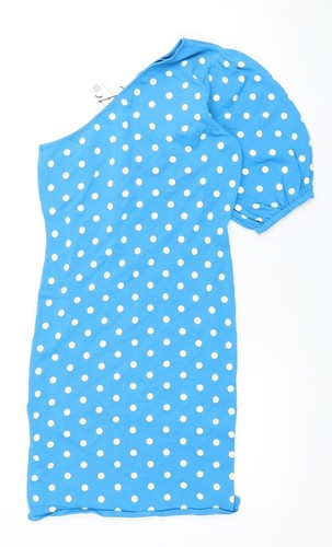 Abito donna blu pois zara - abito, a