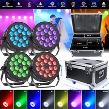 8pz Faretto Par LED RGBW 270W con Flightcase DMX DJ Natale Luce di scena