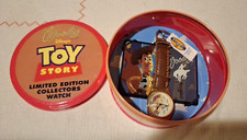 Disney Toy Story Woody Fossil Limited Edition Collectors Watch Tin Box Vintage 
