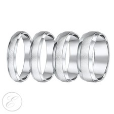 Anello In Platino Opaco E