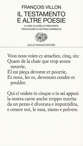 Testamento altre poesie - testamento, e