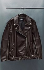ZARA GIACCA BIKER ECOPELLE