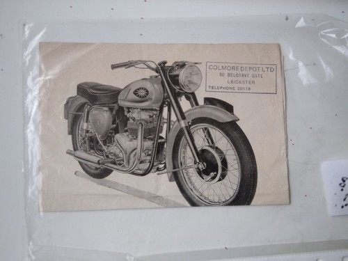Brochure vendita moto bsa - bsa, 500