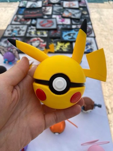 Pokeball pikachu printed - pokeball, 3d