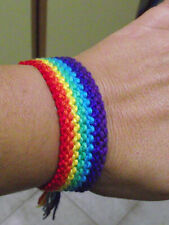 braccialetto arcobaleno-bandiera PACE larghezza cm 2