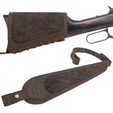 Pistola in pelle colore caffè