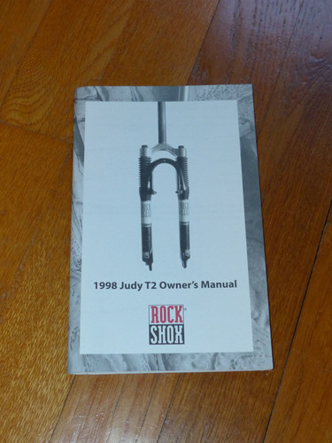 Rockshox 1998 judy manual - rockshox,
