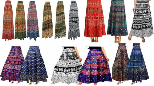 Gonne indiane cotone donna