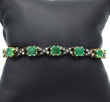 Bracciale antico smeraldi