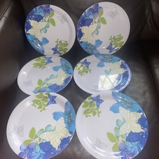 6 Insalatiere Shabby Chic Blu