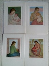VANNI ROSSI_LA MAMMA_LOTTO 4 CARTOLINE_GALLERIA D'ARTE SACRA CONTEMPORANEA