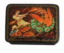 Scatola Laccata - " Uccello Di