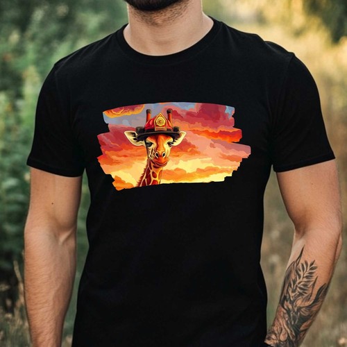Shirt uomo giraffa - t-shirt,