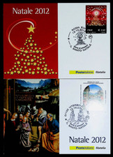 NATALE 2012 - 02 CARTOLINE COMMEMORATIVE NUOVE PRIMO GIORNO/FIRST DAY