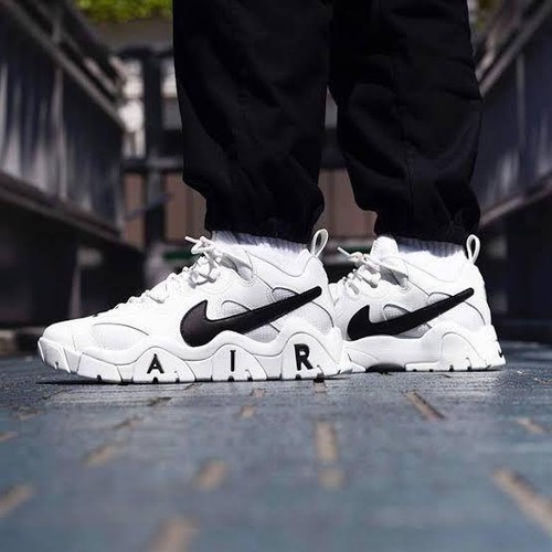Nike air barrage - nike, bianche