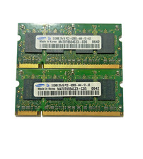 RAM SAMSUNG M470T6554CZ3-CD5 2x 512MB PC2-4200S DDR2 CL4 SODIMM - 1GB TOTALE