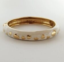Bracciale Stroili Oro coll. “Sal Y Limon” metallo dorato smaltato bianco e cuori