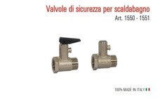 Valvola di sicurezza pesante per boiler scaldino scaldabagno pressione 8,5bar