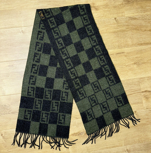 Sciarpa lana verde - , fendi