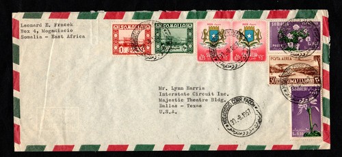 Somalia afis posta viaggiata - somalia, afis,