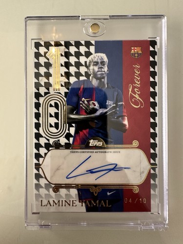 Lamine yamal auto topps - yamal, 04/10