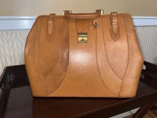 Borsa da medico Gladstone vintage-vera pelle / borsa da viaggio / valigetta!!!