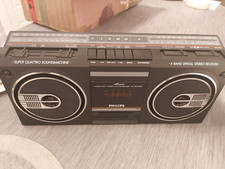 Philips D 8154/00 AM‐FM Stereo Radio Cassette Recorder, Vintage, Perfettamente Funzionante!