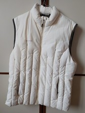 GILET TREKKING QUECHUA DONNA SENZA MANICHE PIUME BIANCO XL ORIGINALE USATO
