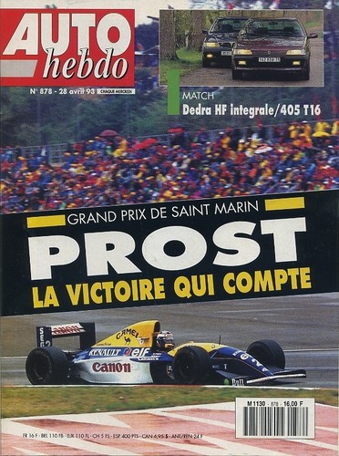 Auto hebdo 878 - n°878, 28/04/1993