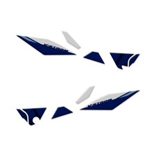 Adesivi Plastica Sotto Sella per Suzuki V-Strom 800DE 2022-2024 Oslo White