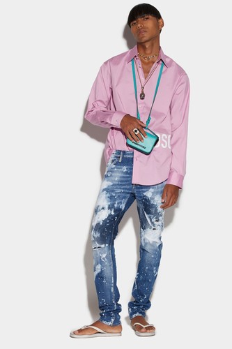 Dsquared2 jeans uomo - blu, denim