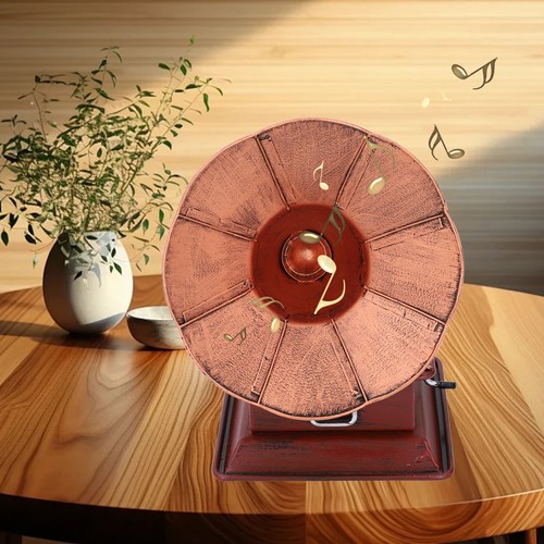 Antique gramophone model high - gramophone,