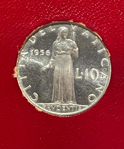 Moneta vaticano lire 1956 - moneta,