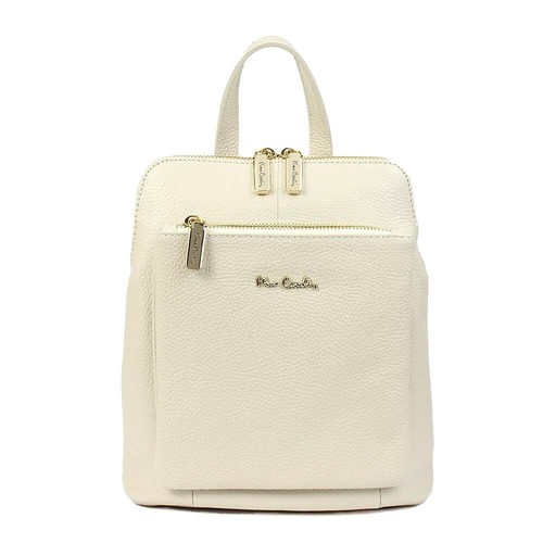Zaino vera pelle beige - in,