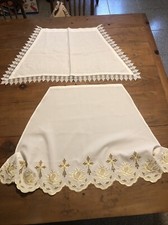 Paramenti Liturgici Da Altare Tabernacolo Con Pizzo Ricamato Lotto Set Di Due