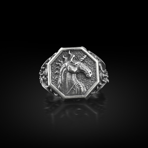 Anello uomo con sigillo - da,