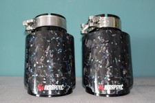 Akrapovic terminale di scarico auto Blu Carbon 63.5-101 " 2 Pezzi "