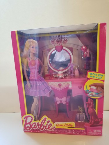 Barbie glam vanity - glam, playset