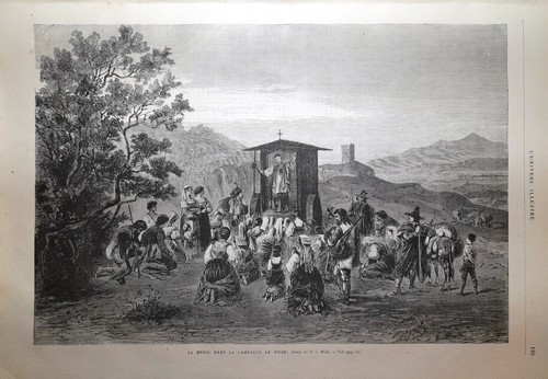 Stampa antica campagna roma - campagna,