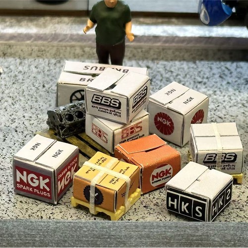 Diorama scatole - 1:64,